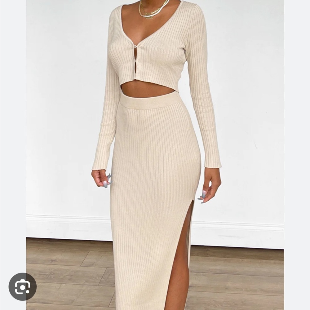 NWT Kiara Knit Cardigan & Skirt set